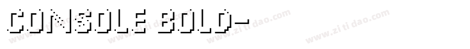 Console Bold字体转换